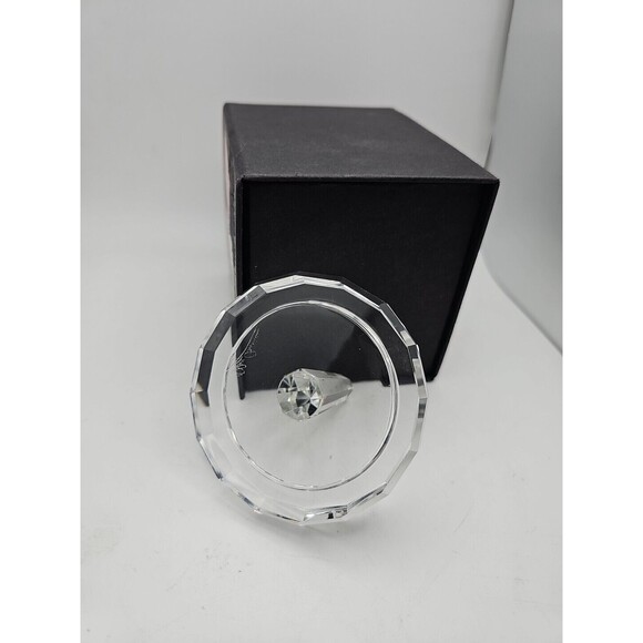 Oleg Cassini Crystal Diamond Ring Holder Signed New In Box - Picture 4 of 9